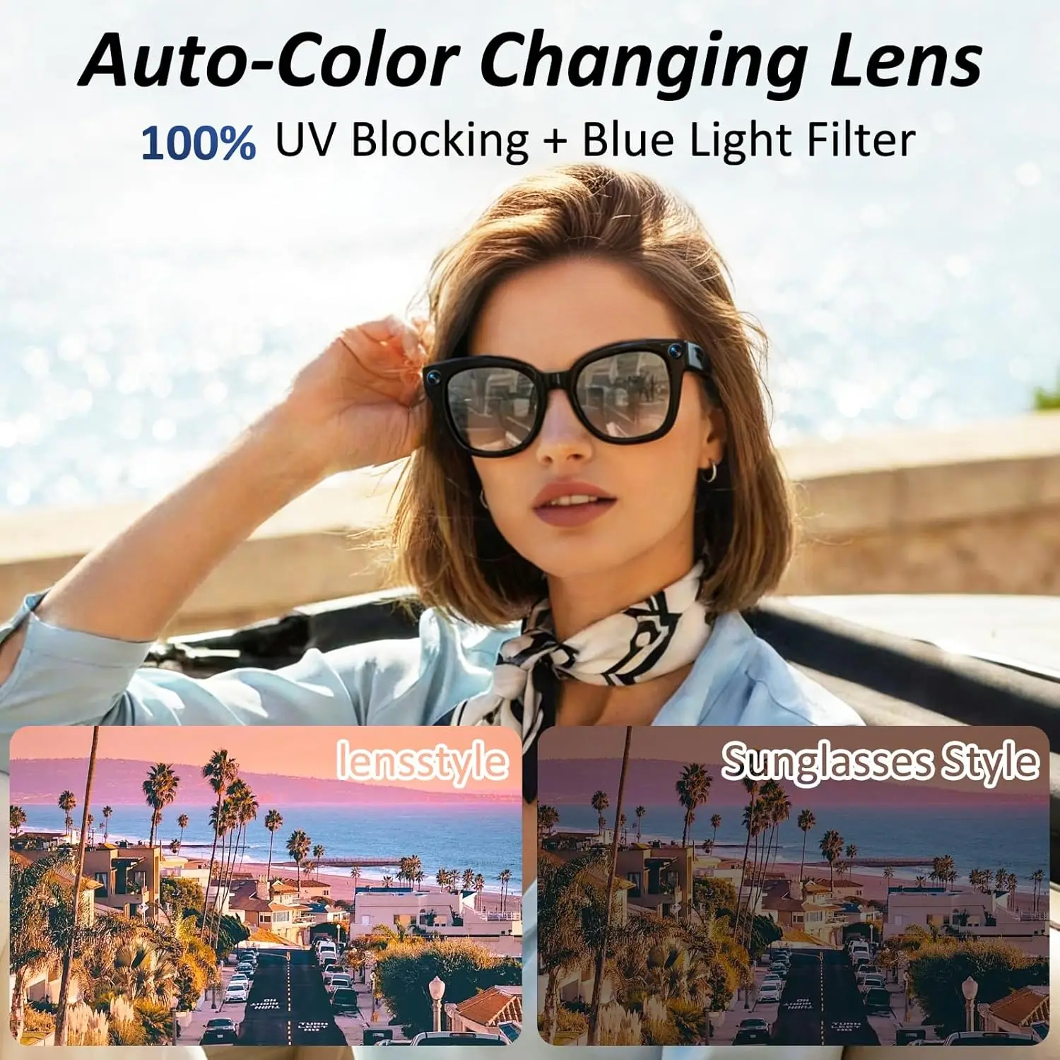 AIGLASSZ Vision V81 – 8MP Anti-Shake Smart Glasses with 3600mAh Case, 120+ Languages - Image 4