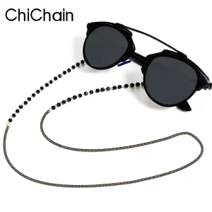 Skyrim Crystal Beaded Glasses Chain – Clear Zircon Eyewear Lanyard