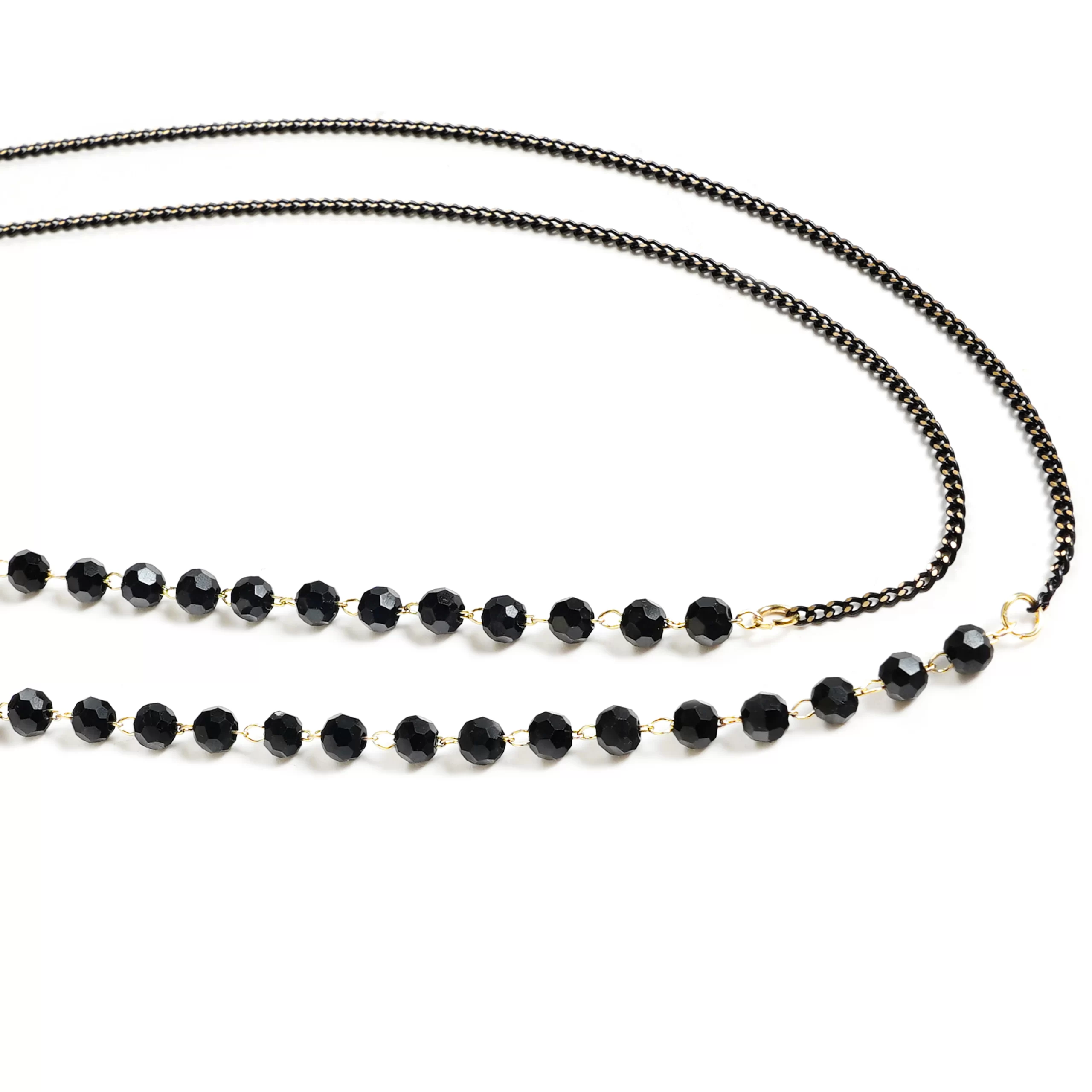 Skyrim Crystal Beaded Glasses Chain – Clear Zircon Eyewear Lanyard - Image 6
