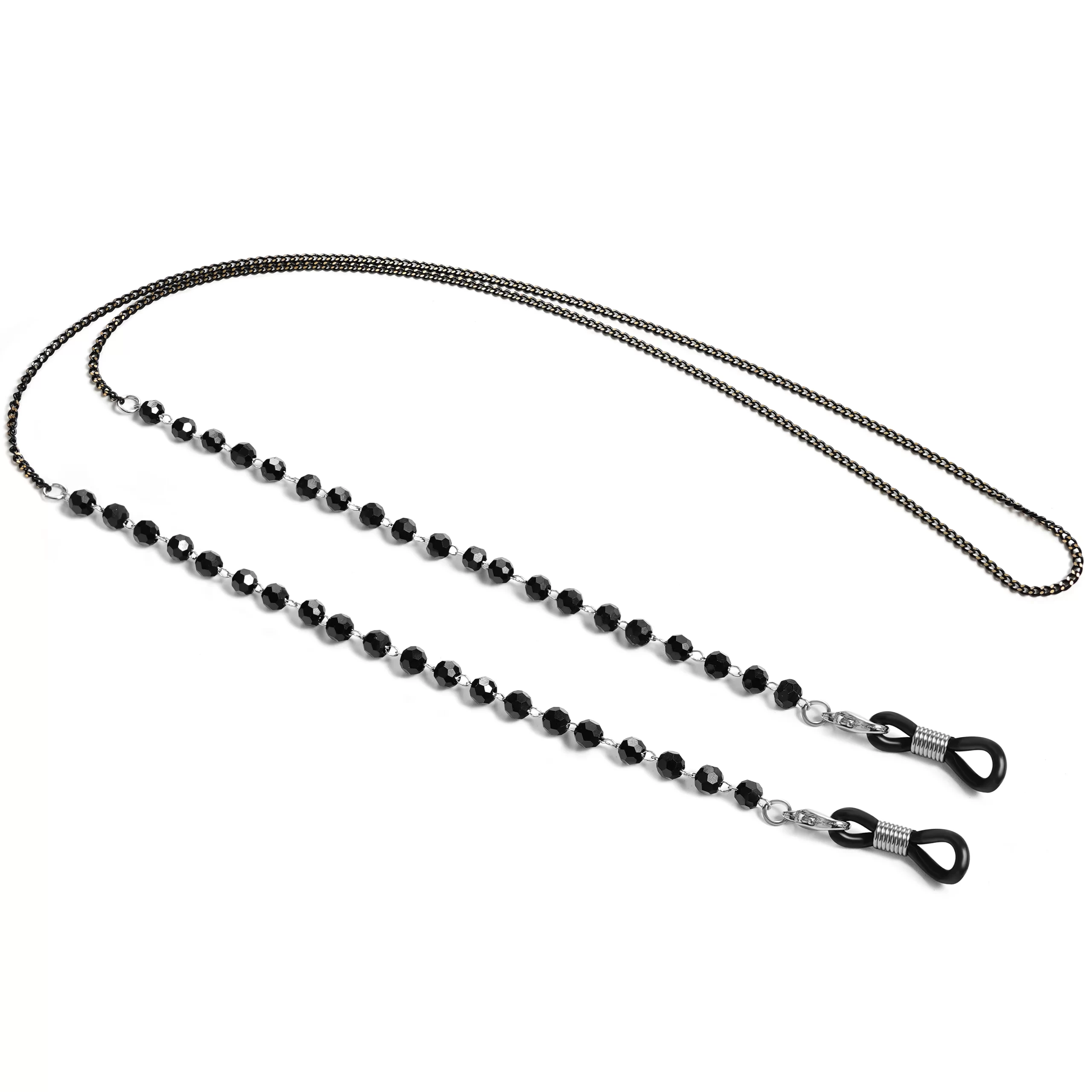 Skyrim Crystal Beaded Glasses Chain – Clear Zircon Eyewear Lanyard - Image 2
