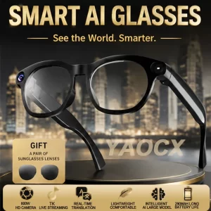 CY03 Smart Touch Glasses – 8MP Camera, AI Model & Call Translation