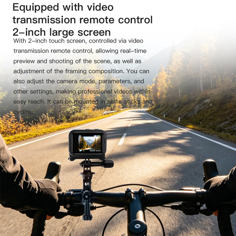 H88 Pro 1080P Mini Body Camera – 2" Screen Helmet & Handlebar Cam - Image 4