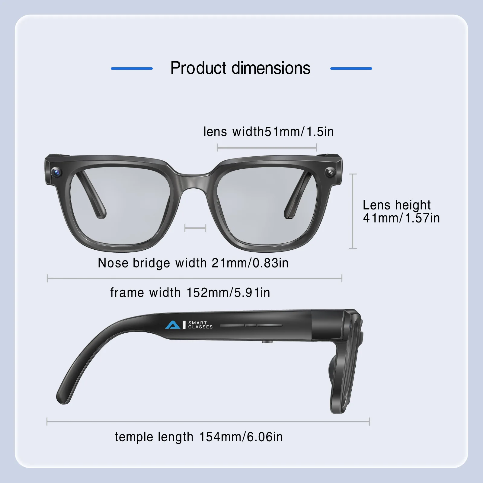 Q11 Photochromic Smart Glasses – 8MP Camera & Real-Time Translation - Image 2