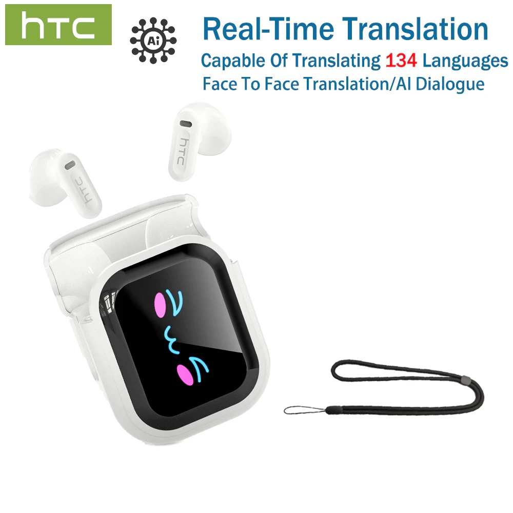 HTC NE20 Hi-Fi TWS Earbuds – AI Translator, Bluetooth 6.0, HD Screen - Image 10