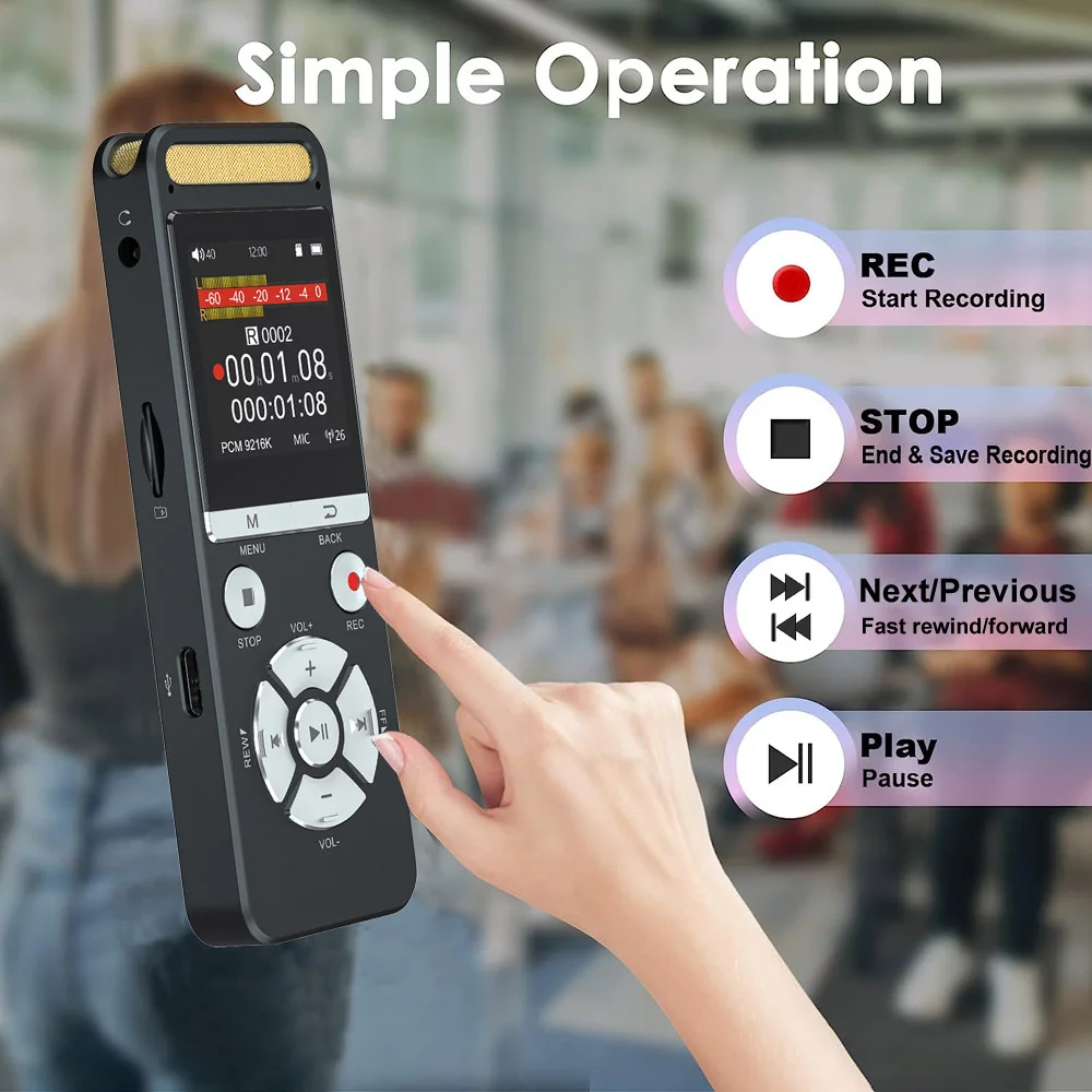 AIGLASSZ Note N18 – Hi-Res AI Voice Recorder, 9126 kbps Noise-Reduction Recorder - Image 3