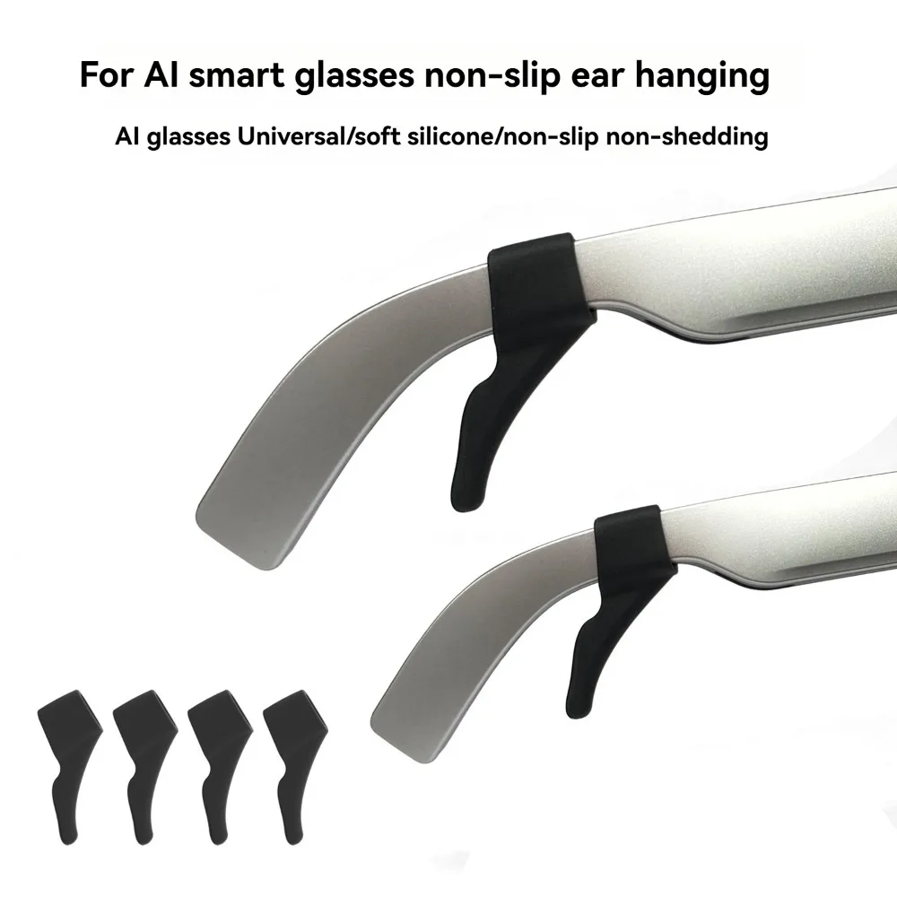Silicone Ear Hook Grips for Ray-Ban Meta, RayNeo & Xreal (4 Pcs) - Image 2