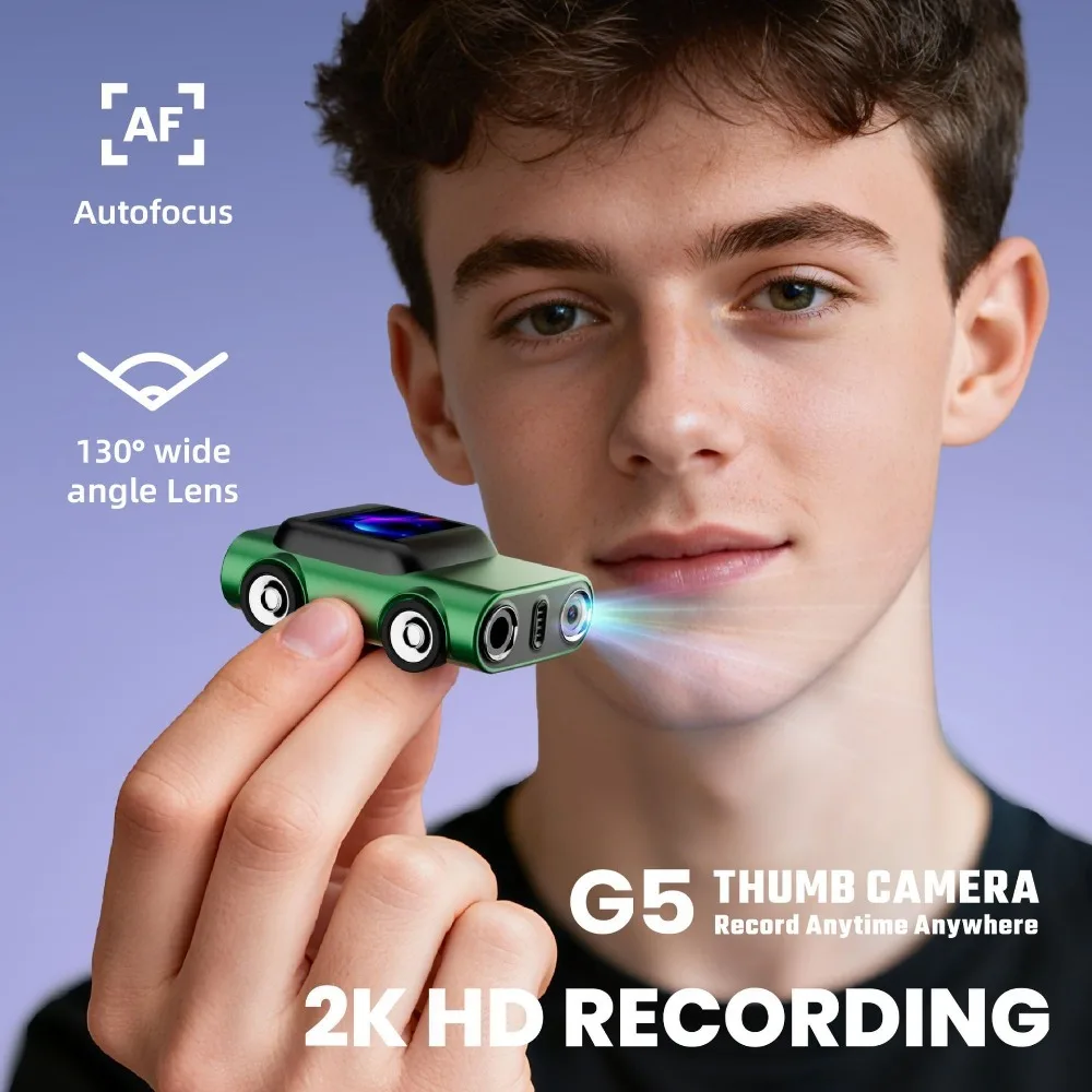 G5 Thumb Camera – Mini HD Pendant Camera with Screen - Image 2