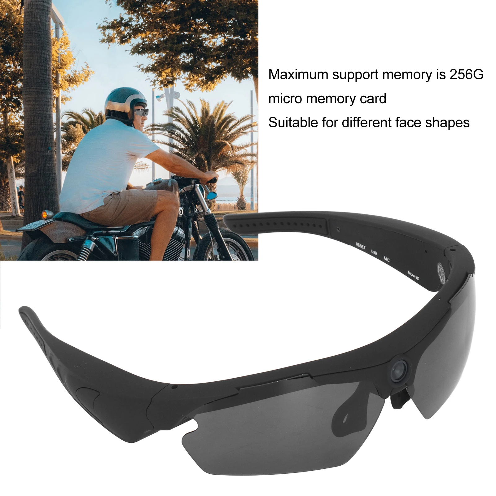 AIGLASSZ Vision V48 – 1080P Full HD Video Camera Sunglasses for Cycling, Hiking