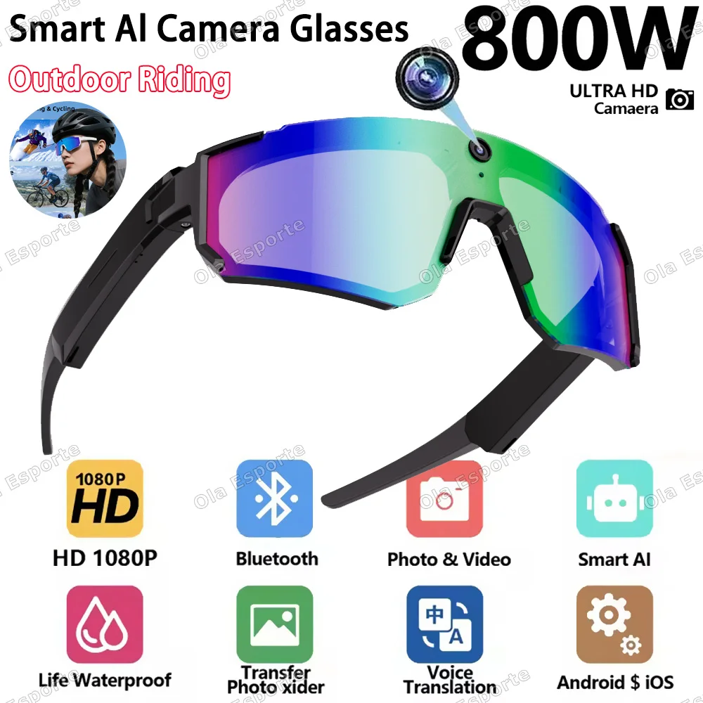 AIGLASSZ Vision V37 – HD Video Action Camera Sunglasses for Cycling & Motorcycling - Image 9