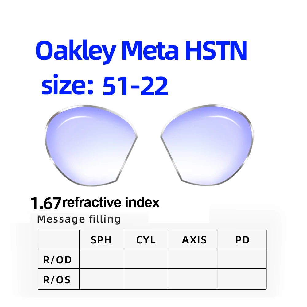 Custom Prescription Lenses for Oakley Meta HSTN – Photochromic Option - Image 9