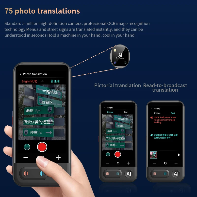 Z16 Portable AI Translator – Instant Voice & Offline Translation - Image 3