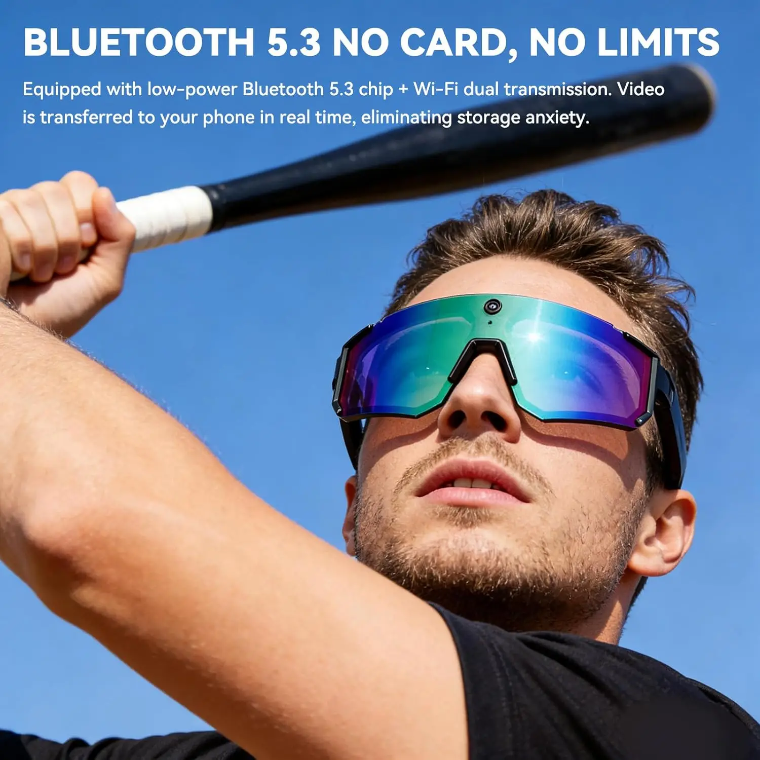 AIGLASSZ Vision V25 – 8MP AI Camera Cycling Goggles, HD Anti-Shake Windproof Glasses - Image 6
