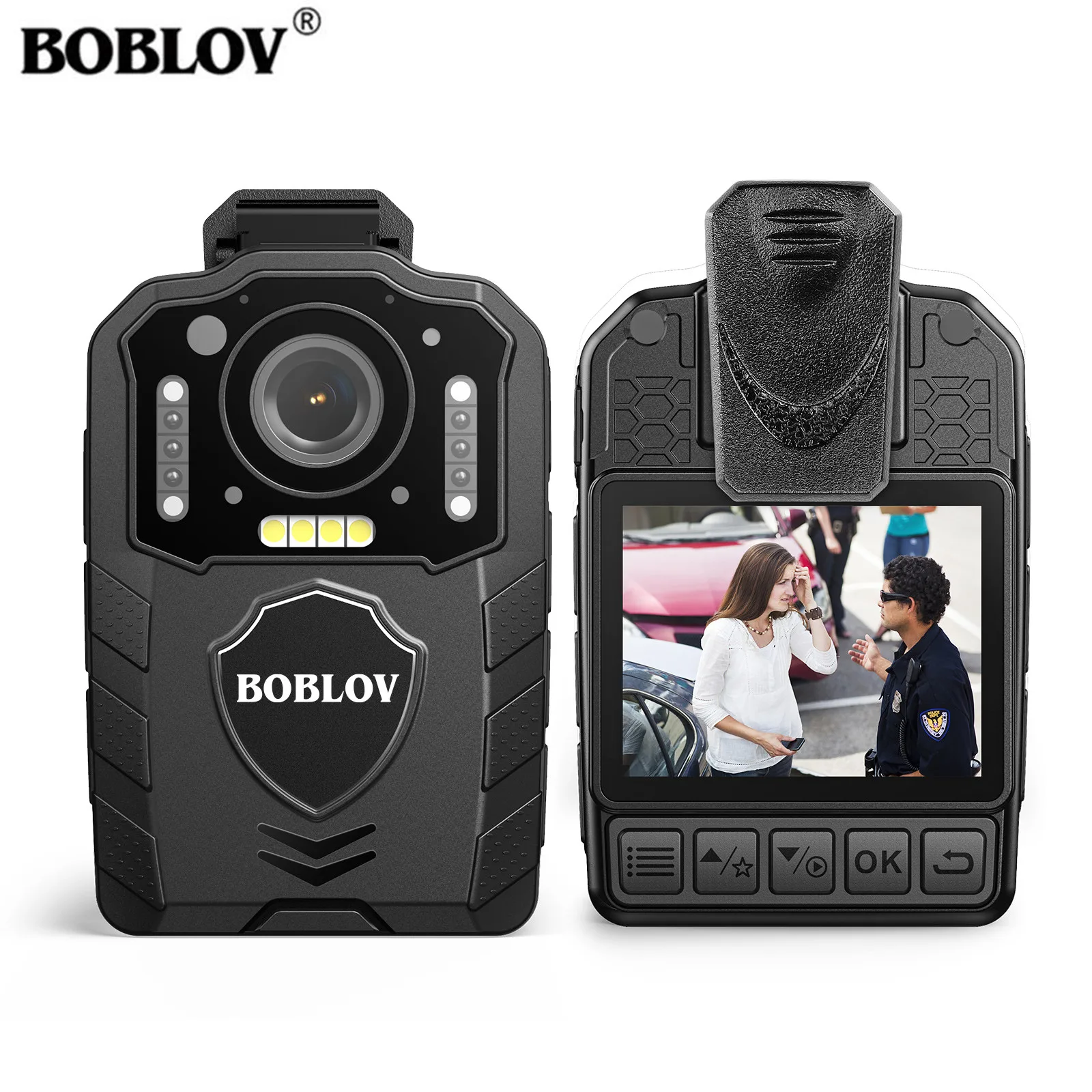 Boblov KJ25 Body Camera – 13-Hour 3000mAh Battery, Night Vision - Image 2