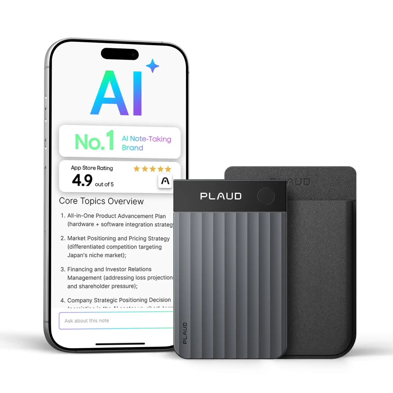Plaud Note Pro AI Voice Recorder – Transcribe & Summarize, 112 Languages - Image 6