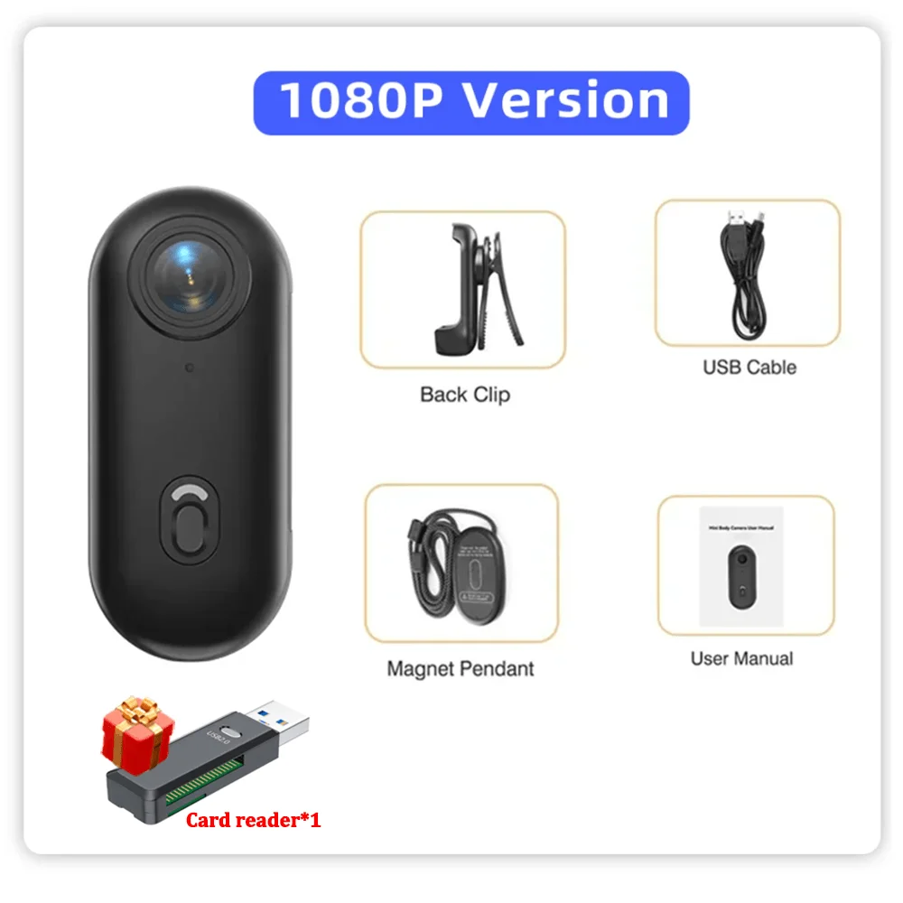AIGLASSZ Trek TK10 – Mini 1080P Magnetic POV Vlog Camera, Wi-Fi Body Cam - Image 8