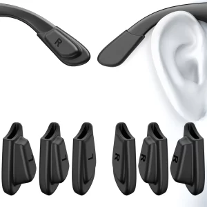 Anti-Slip Silicone Ear Grips for Ray-Ban Meta – 3 Pairs