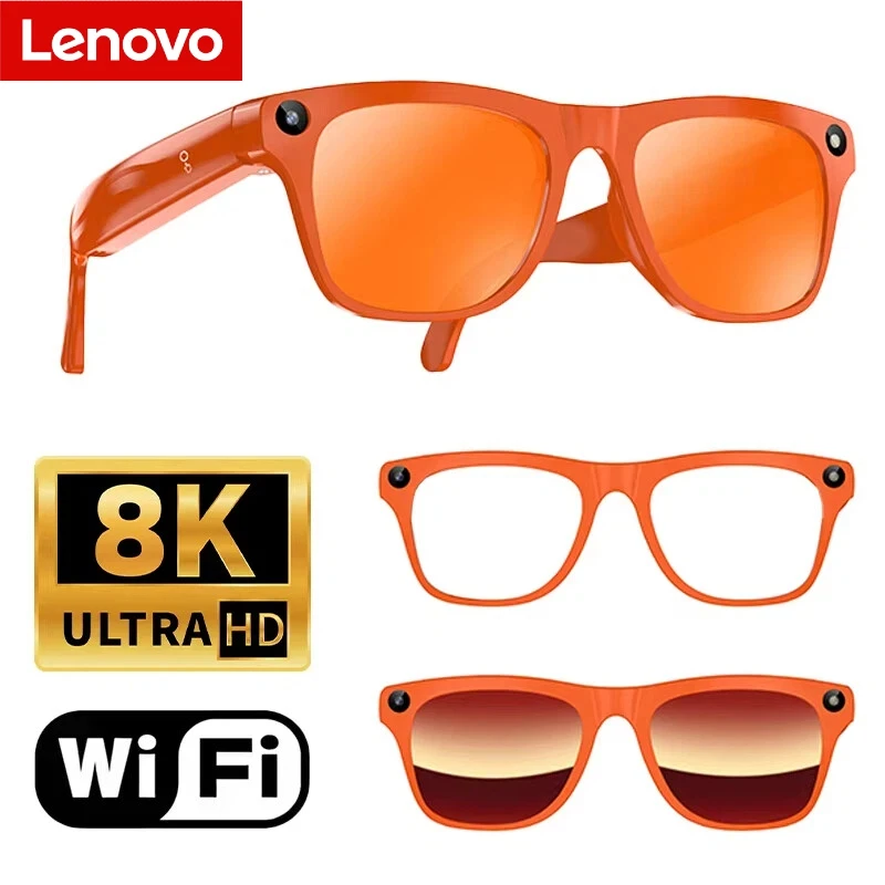 Lenovo 8MP AI Camera Glasses – Photo, Video, Calls & Translation - Image 9