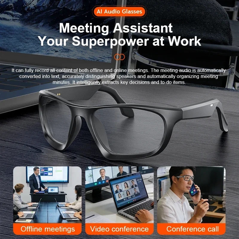 Lenovo Bone-Conduction Audio Smart Glasses – Music & Calls - Image 2
