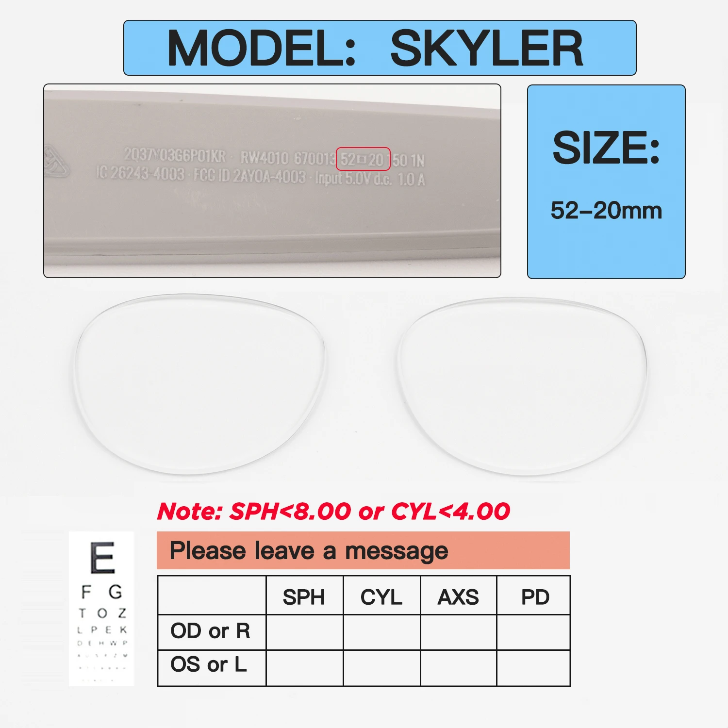 Custom Prescription Lenses for Ray-Ban Meta Wayfarer, Headliner & Skyler - Image 19