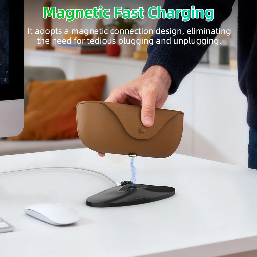 Hibloks Magnetic Charging Stand for Ray-Ban Meta Case (Gen 1 & 2) - Image 2