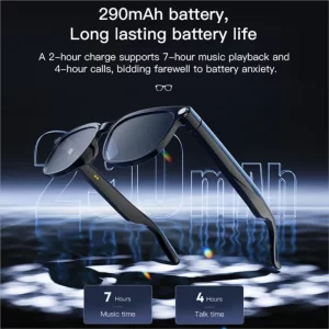 AIGLASSZ Vision V65 – 4K Camera AI Smart Sunglasses, Touch Control, Calls