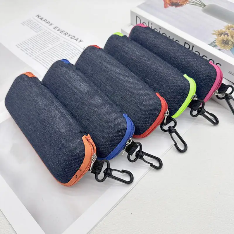 AIGLASSZ Case C19 – Denim Fabric Zipper Glasses Case, Sunglasses & Reading Glasses - Image 3