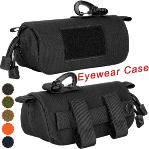 AIGLASSZ Case C21 – Tactical MOLLE Semi-Hard Sunglasses Case with Clip