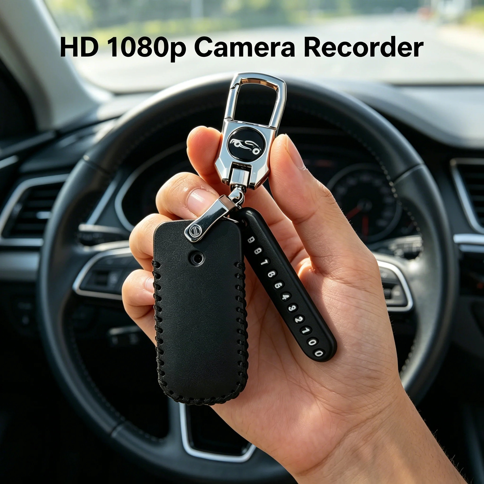 AIGLASSZ Trek TK06 – 1080P Mini Thumb Camera with Leather Keychain Cover - Image 2