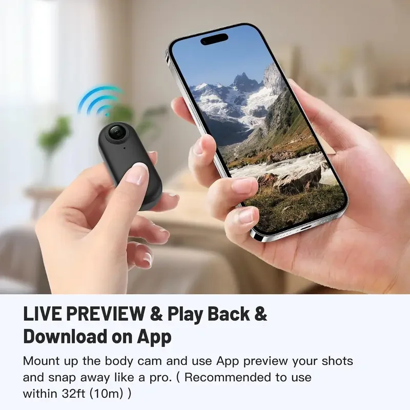 H88 Full HD Wi-Fi Mini Body Camera – Helmet & Handlebar Sport Cam - Image 3