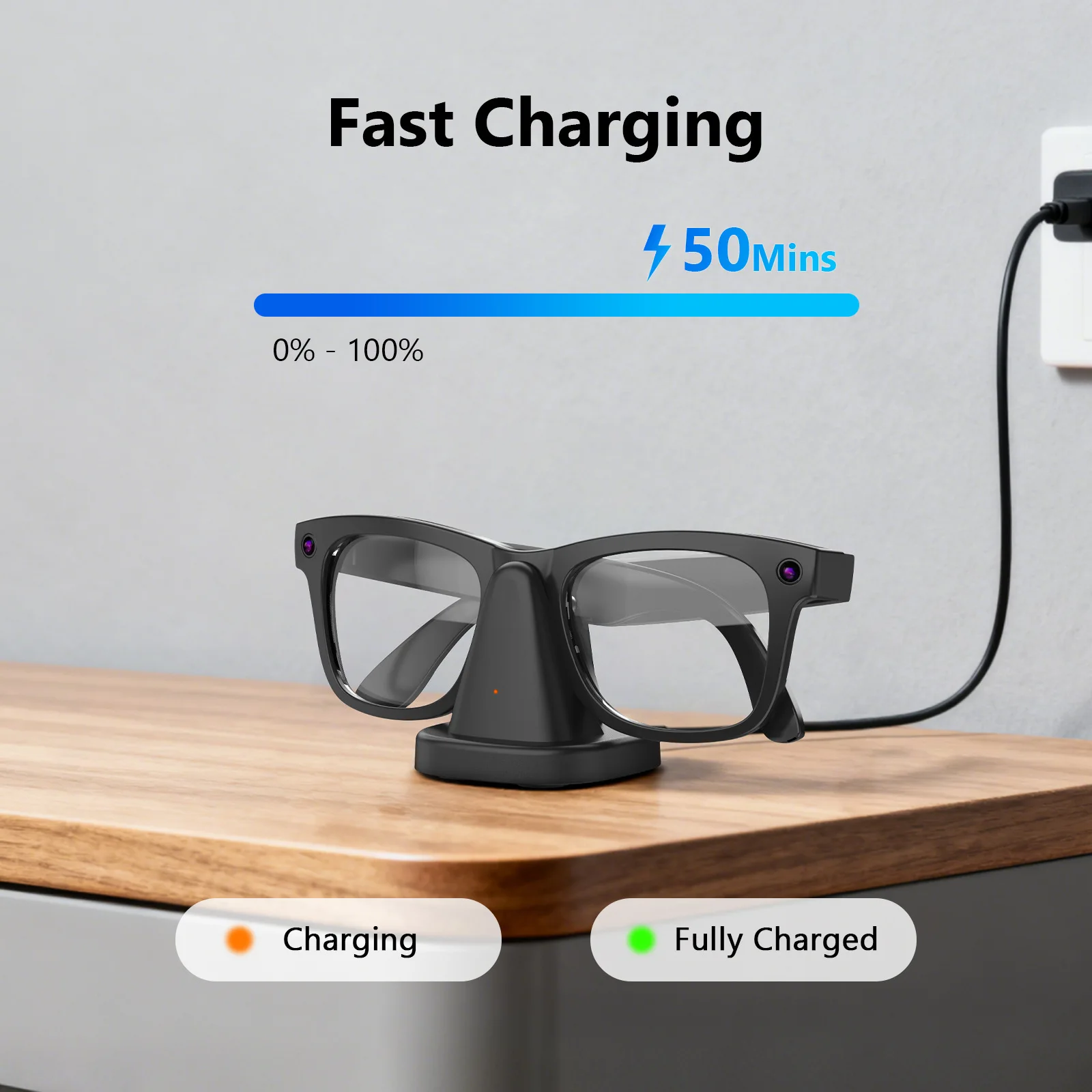 Portable Charging Stand for Ray-Ban Meta Wayfarer, Headliner & Skyler - Image 2