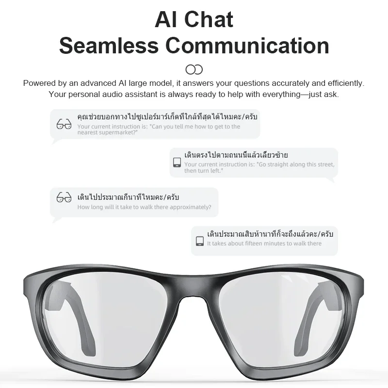 Lenovo Bone-Conduction Audio Smart Glasses – Music & Calls - Image 6