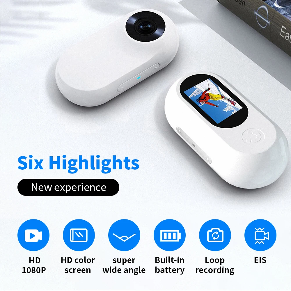 AIGLASSZ Trek Helm TH10 – 1080P Magnetic Head-Mounted Mini Action Camera, Anti-Shake - Image 4