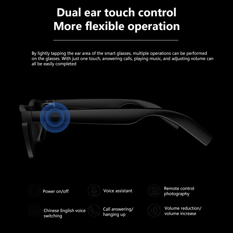 Lenovo Smart Glasses – Remote-Control Camera, Translator & Voice Assistant - Image 5