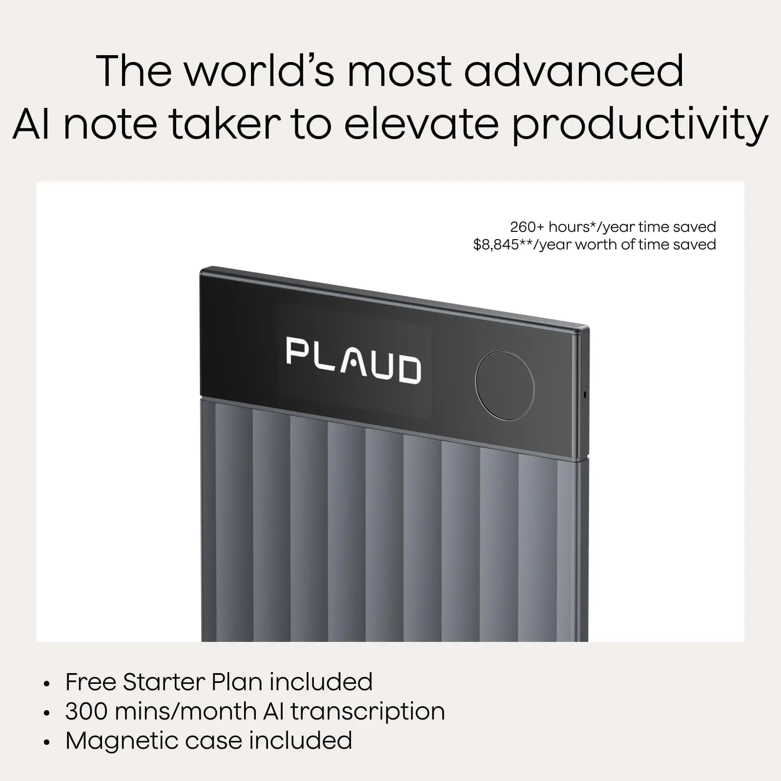 Plaud Note Pro AI Voice Recorder – Transcribe & Summarize, 112 Languages - Image 3
