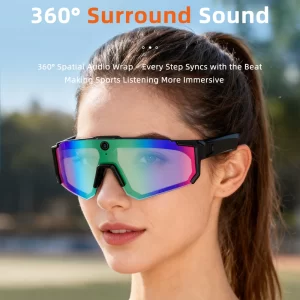 AIGLASSZ Vision V49 – 1080P Sport Camera Sunglasses, AI Voice-Controlled Video