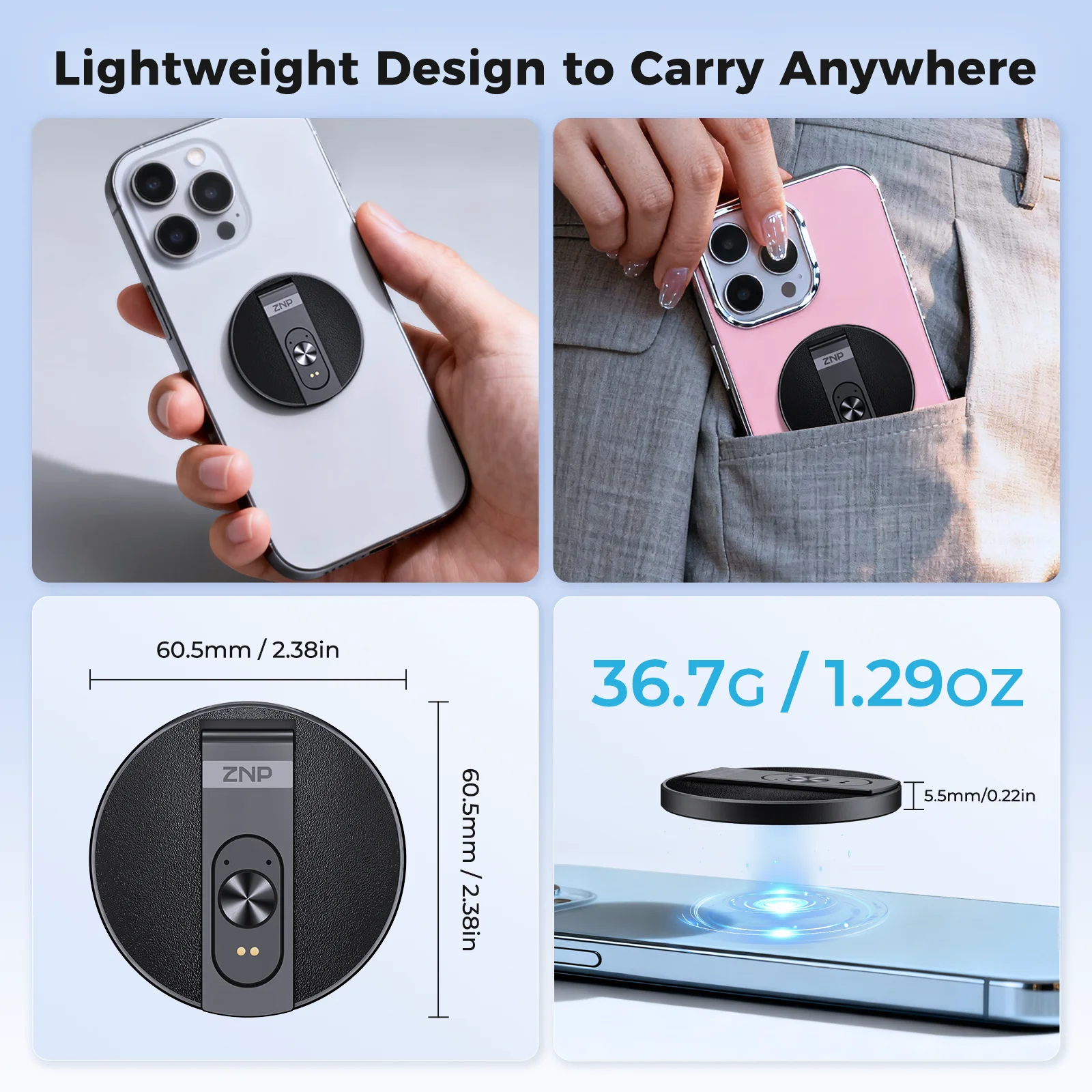 ZNP Magnetic AI Voice Translator – 150+ Languages, Offline Mode - Image 5