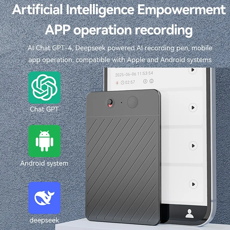 AIGLASSZ Note N08 – AI Note-Taking Voice Recorder, ChatGPT Transcription & Summaries - Image 3
