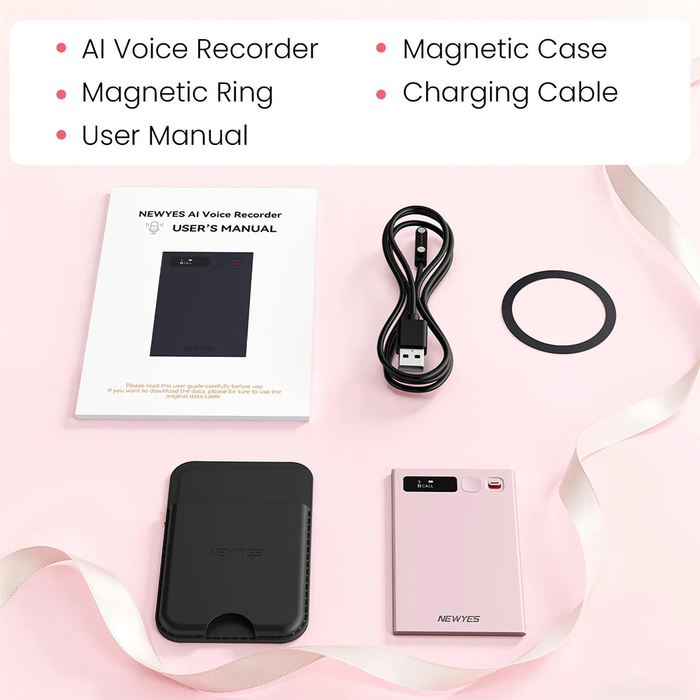 Newyes Ailog AI Voice Recorder – 64GB, App Transcription & Summary - Image 6