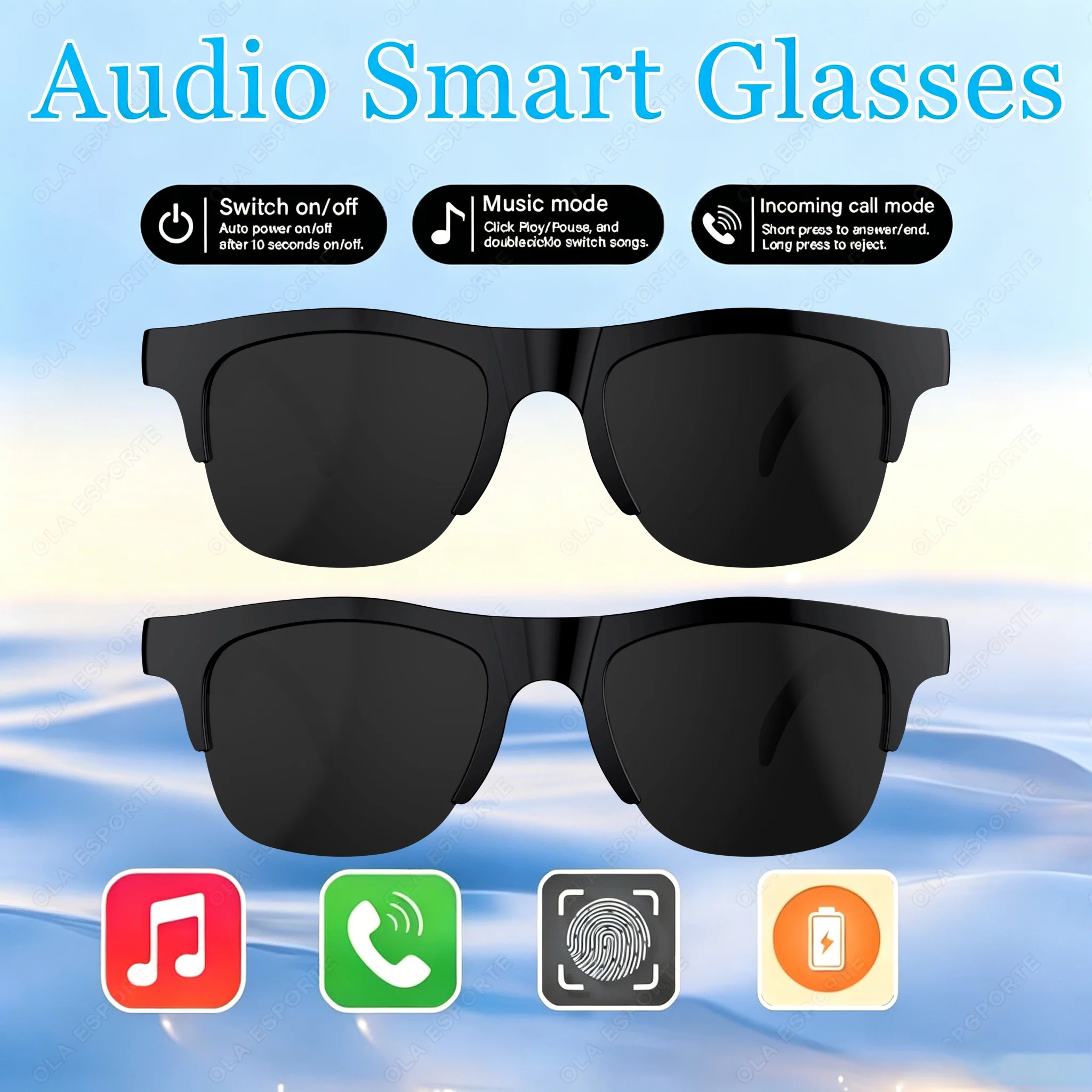 AIGLASSZ Vision V29 – Touch-Control Bluetooth Audio Sunglasses, Voice Assistant & Calls - Image 11