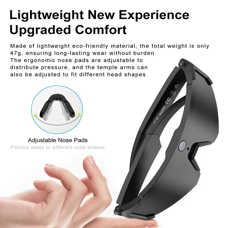 Lenovo M95 AI Glasses – 8MP Camera, Bluetooth Audio & UV Protection - Image 2