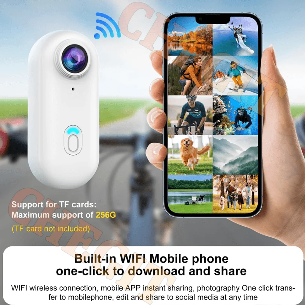 H88 1080P Mini Body Camera – Wi-Fi Helmet & Handlebar Sport Cam - Image 3
