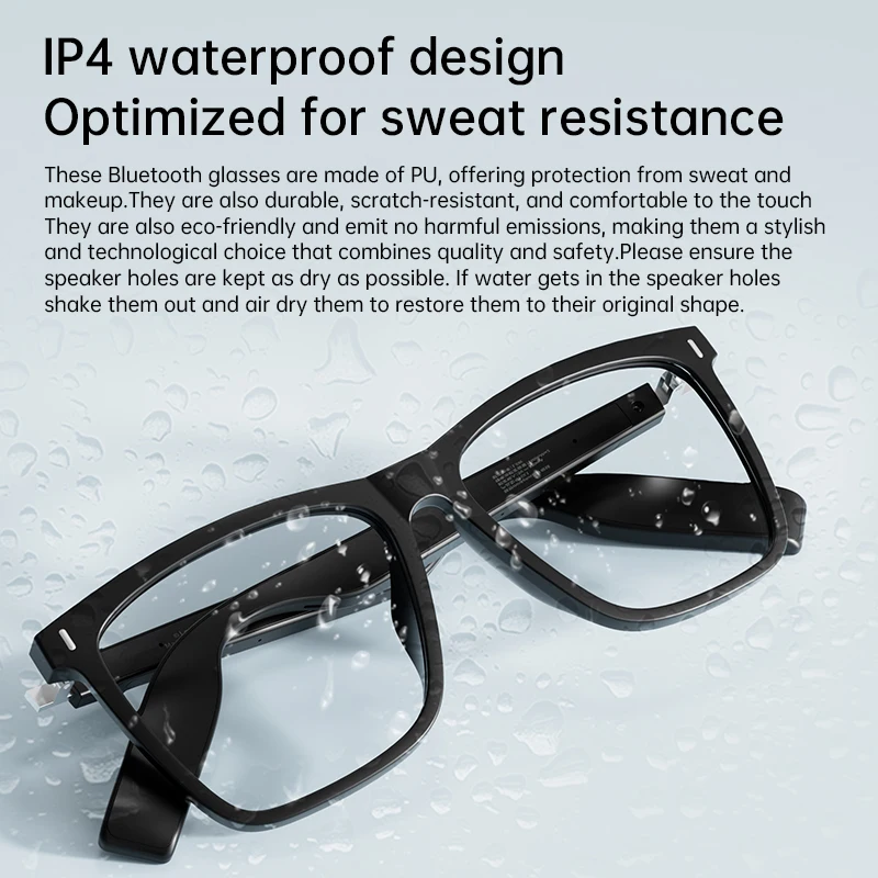 Lenovo Bluetooth 5.4 Audio Sunglasses – Surround Sound & HD Calls - Image 4
