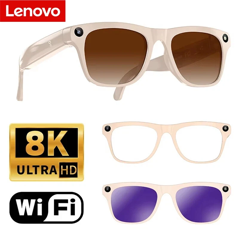 Lenovo 8MP AI Camera Glasses – Photo, Video, Calls & Translation - Image 8