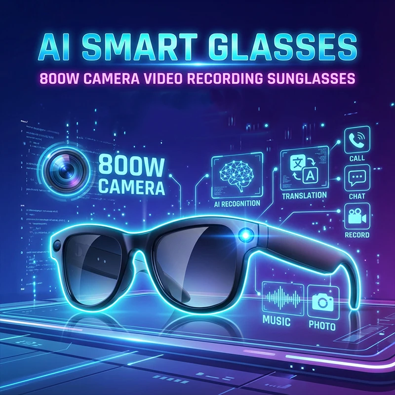 AIGLASSZ Vision V64 – AI Camera Smart Sunglasses, Photochromic Lenses, Calls - Image 6
