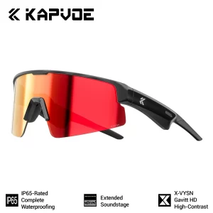 Kapvoe Bluetooth Cycling Sunglasses – UV400 Audio Sports Glasses