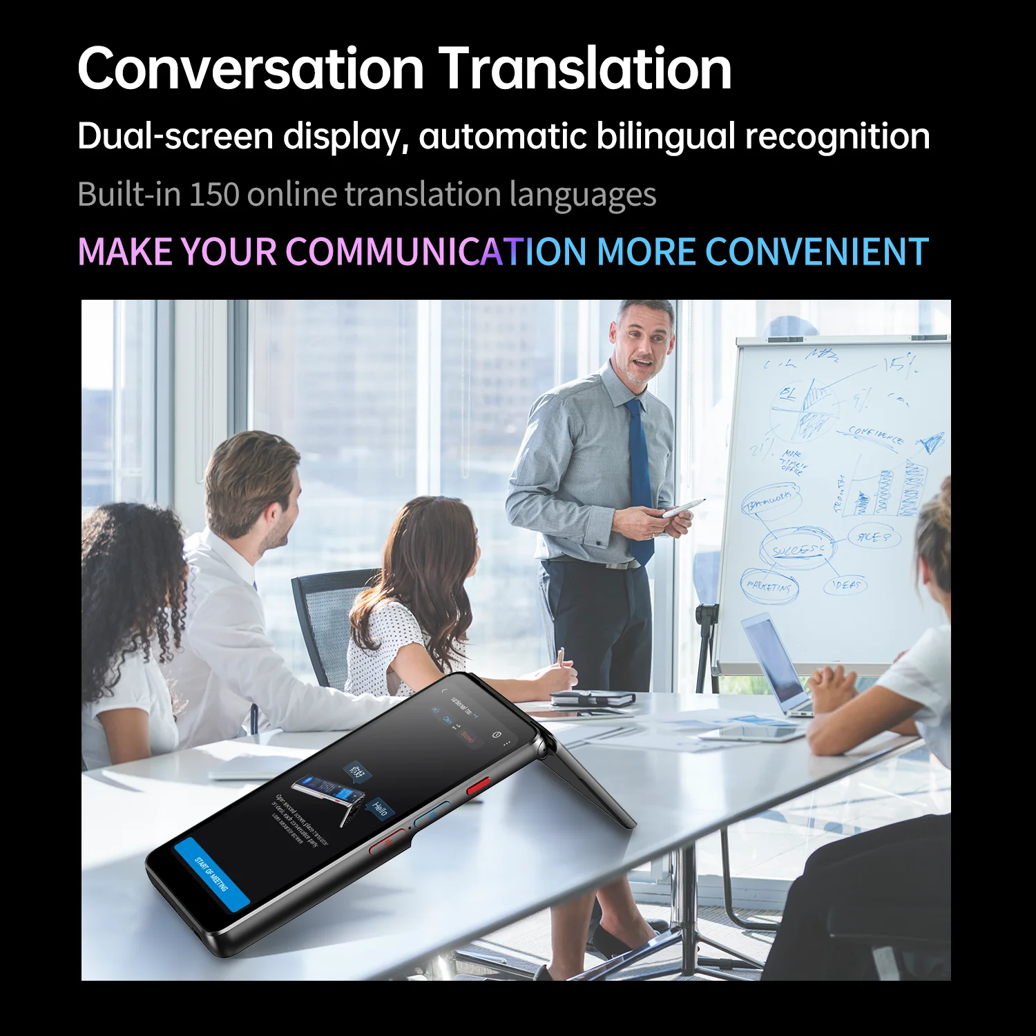 T90 Dual-Screen AI Translator – 150 Languages, 4G & Offline - Image 2