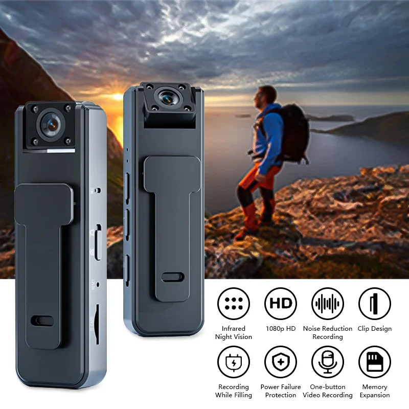 AIGLASSZ Trek TK05 – 1080P Back-Clip Night Vision Recorder, 180° Rotating Lens - Image 2