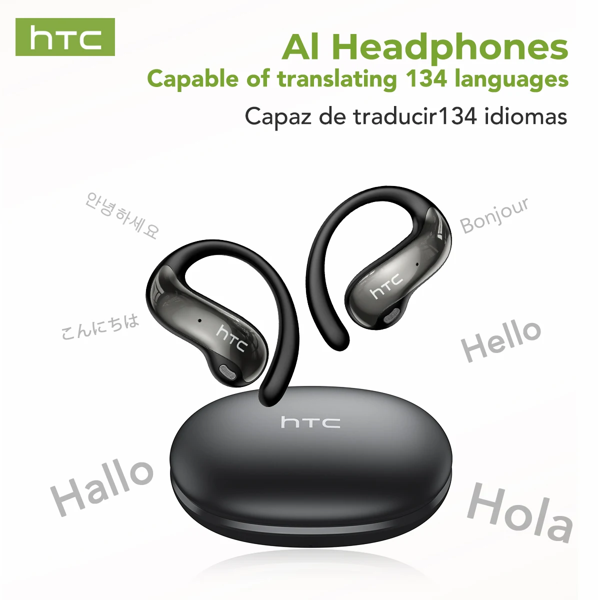 HTC NE19 OWS Open-Ear Sports Earbuds – AI Translator, Waterproof - Image 8