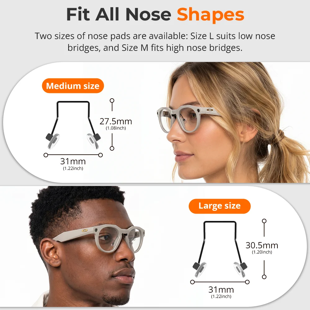 Hibloks Silicone Anti-Slip Nose Pads for Oakley Meta HSTN - Image 4