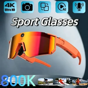 AIGLASSZ Vision V73 – 4K Sport Camera Sunglasses, 8MP Anti-Shake Video & AI